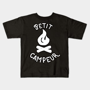 Petit campeur- little camper ( for darker shirt) Kids T-Shirt